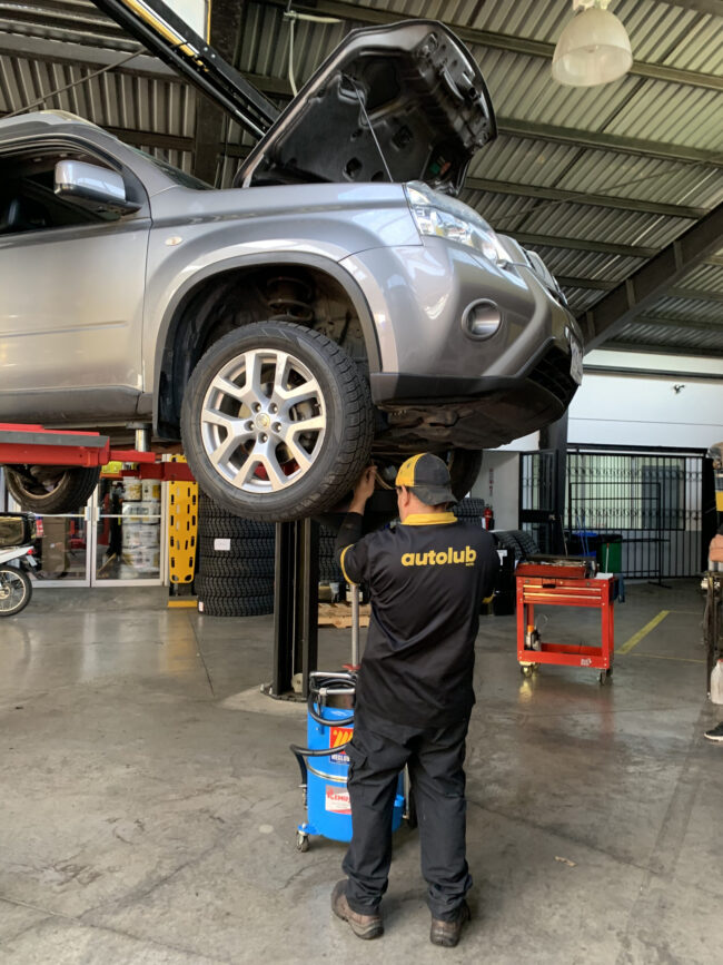 sistema de suspensión de un automóvil