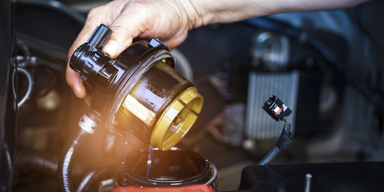 filtro obstruido de combustible